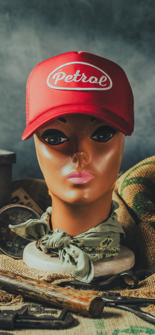 Red Rider Trucker Hat - Petrol Coffee
